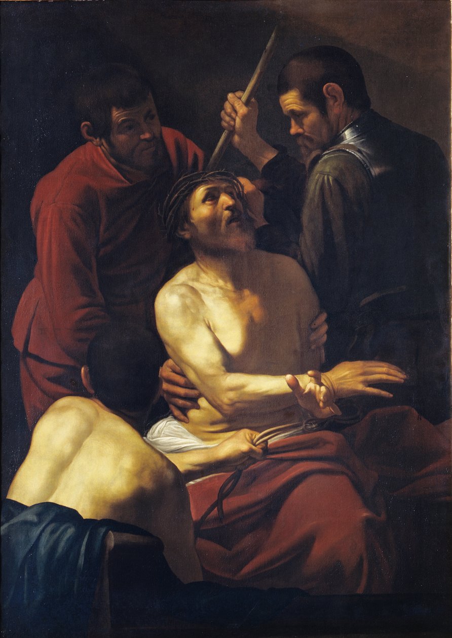A tövisekkel megkoronázott Krisztus c. 1605. alkotó: Michelangelo Caravaggio