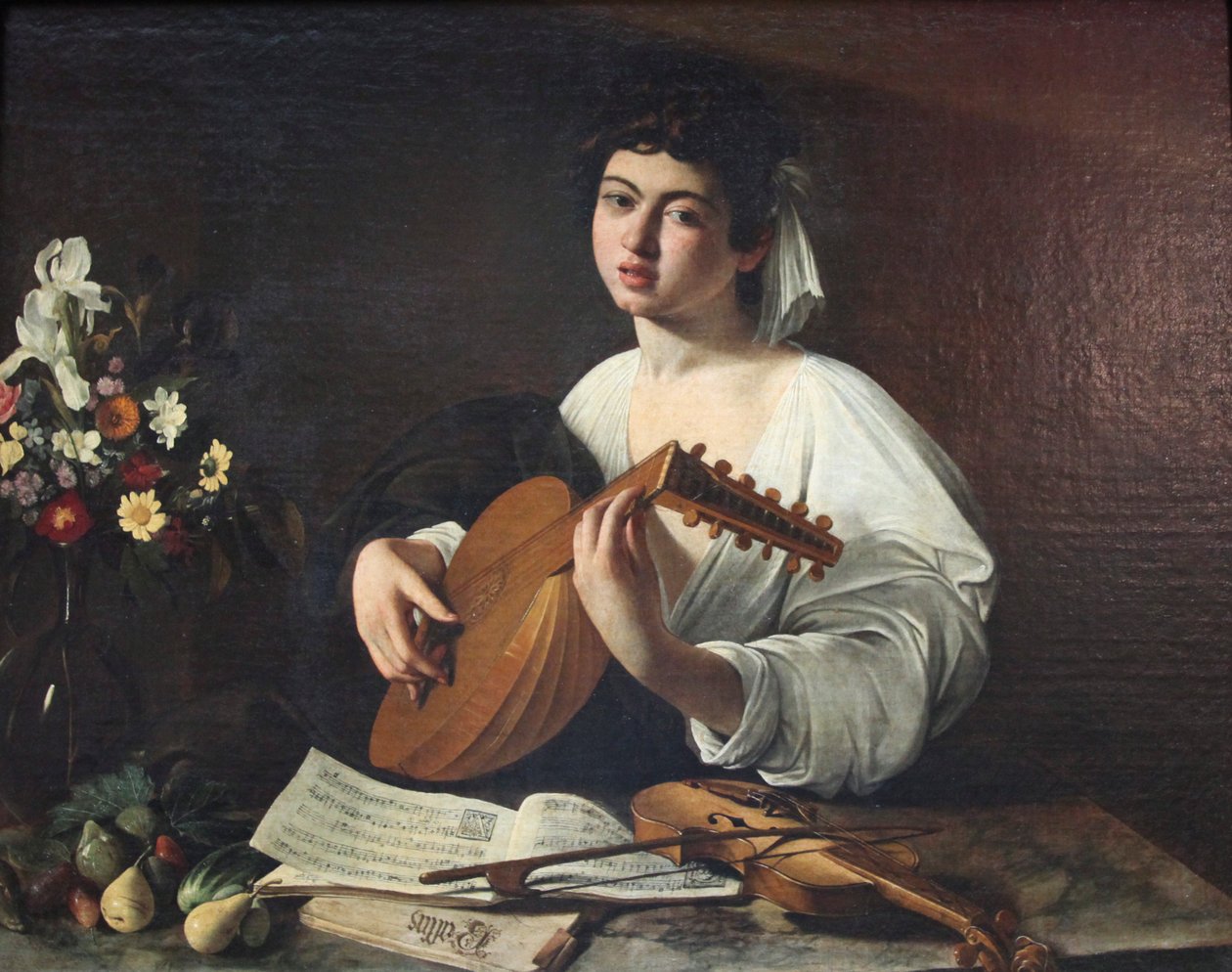 „Lantos-játékos”, c1595. alkotó: Michelangelo Caravaggio