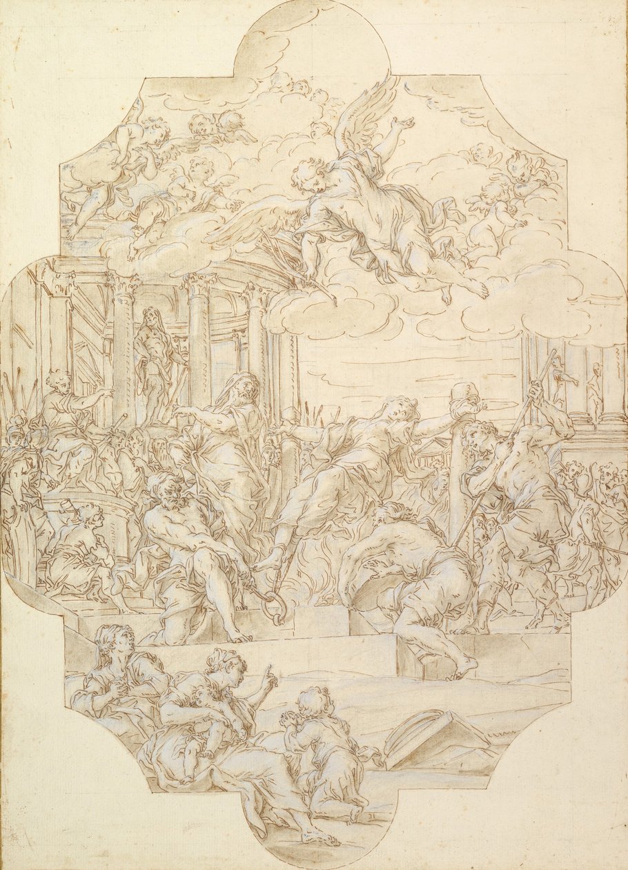 Szent Anasztázia mártíromsága, 1721. alkotó: Michelangelo Cerruti