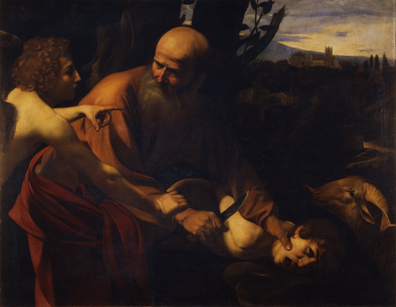 Ábrahám feláldozza Izsákot, 1603-1604 alkotó: Michelangelo Merisi Caravaggio
