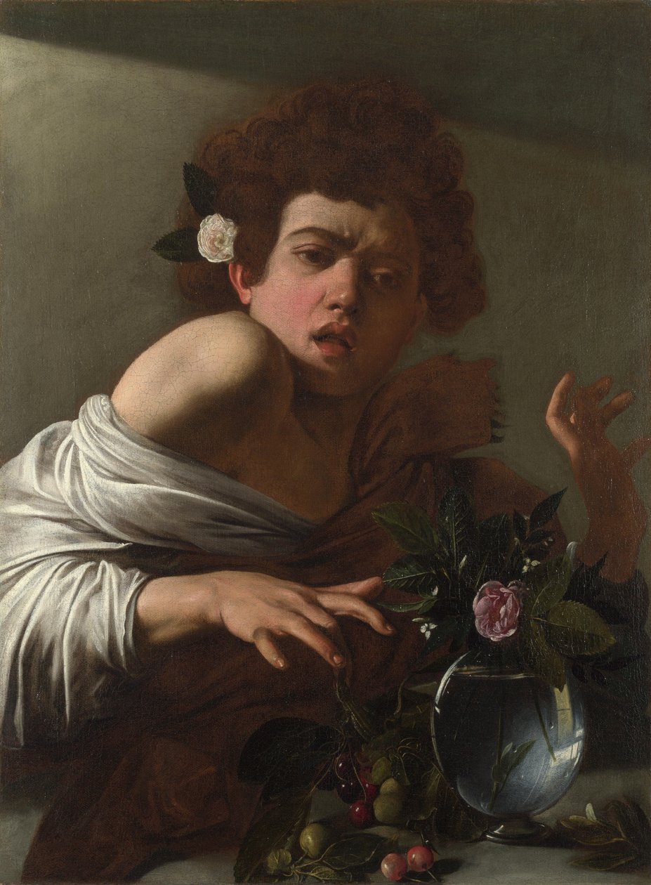 Gyík megharapott fiú, 1595 körül alkotó: Michelangelo Merisi Caravaggio