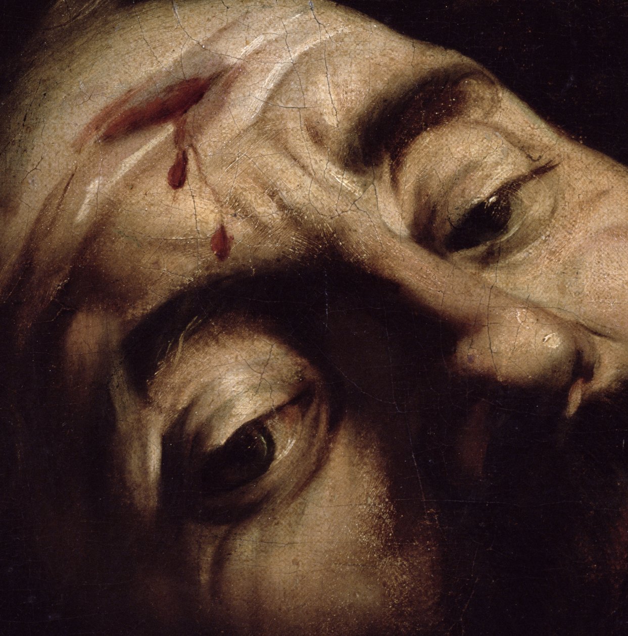 David Victorious Góliát felett, 1600 körül (38076 részlet) alkotó: Michelangelo Merisi Caravaggio