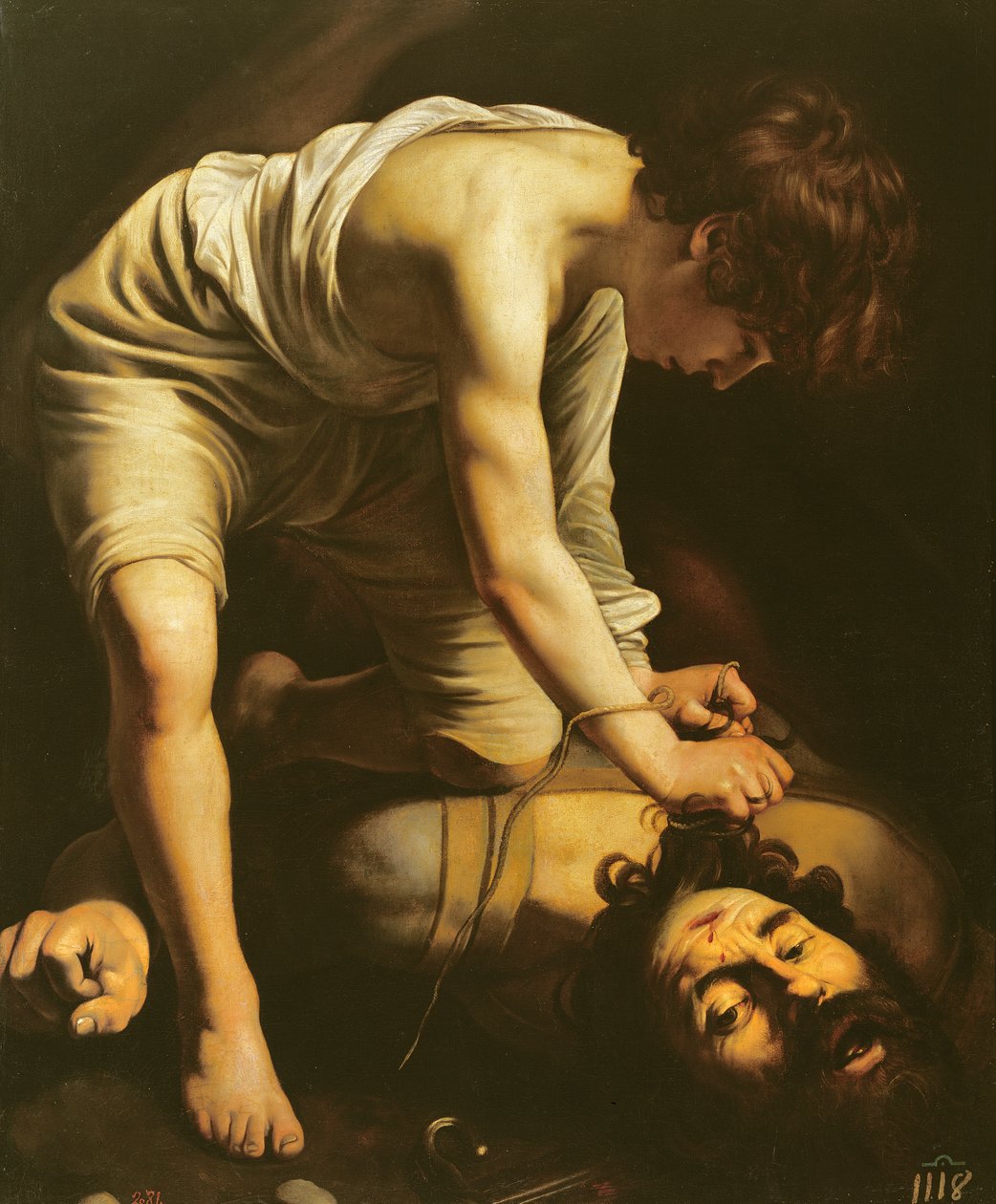 Dávid győzött Góliát felett, 1600 körül alkotó: Michelangelo Merisi Caravaggio