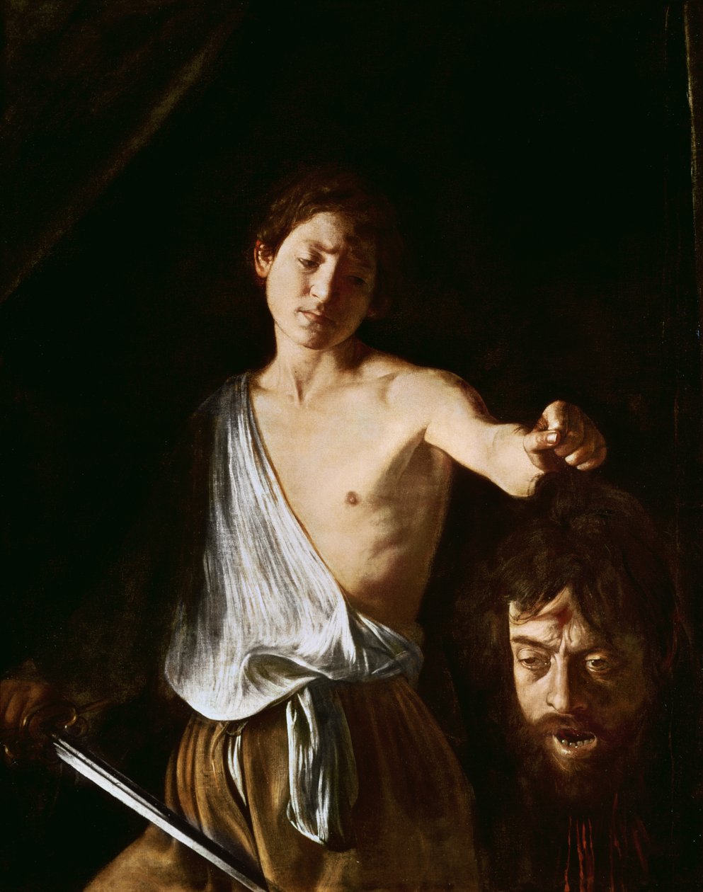 Dávid Góliát fejével, 1606 (részletekért lásd: 100350) alkotó: Michelangelo Merisi Caravaggio