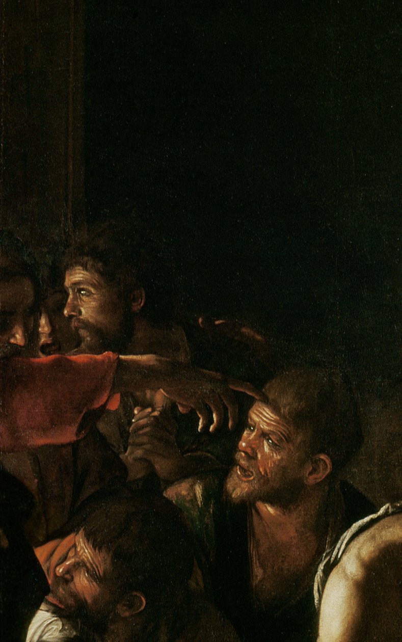 Lázár feltámadása (238777 részlet) alkotó: Michelangelo Merisi Caravaggio