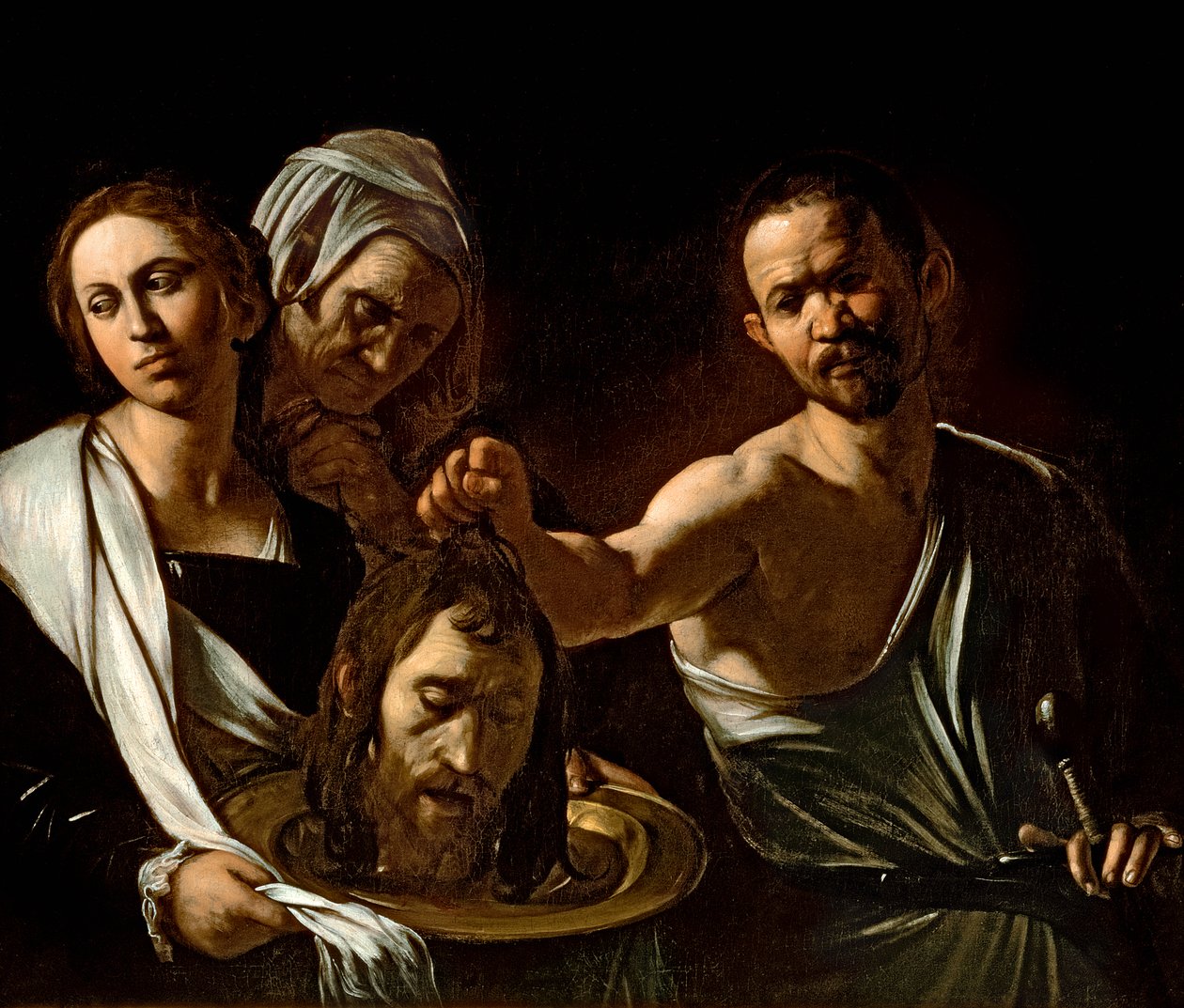 Salome átveszi Keresztelő Szent János fejét, 1607-10 (olaj és tempera, vászon) alkotó: Michelangelo Merisi Caravaggio