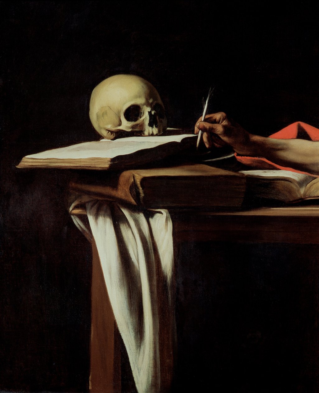 St. Jerome Writing, 1604 körül (64911 részlet) alkotó: Michelangelo Merisi Caravaggio