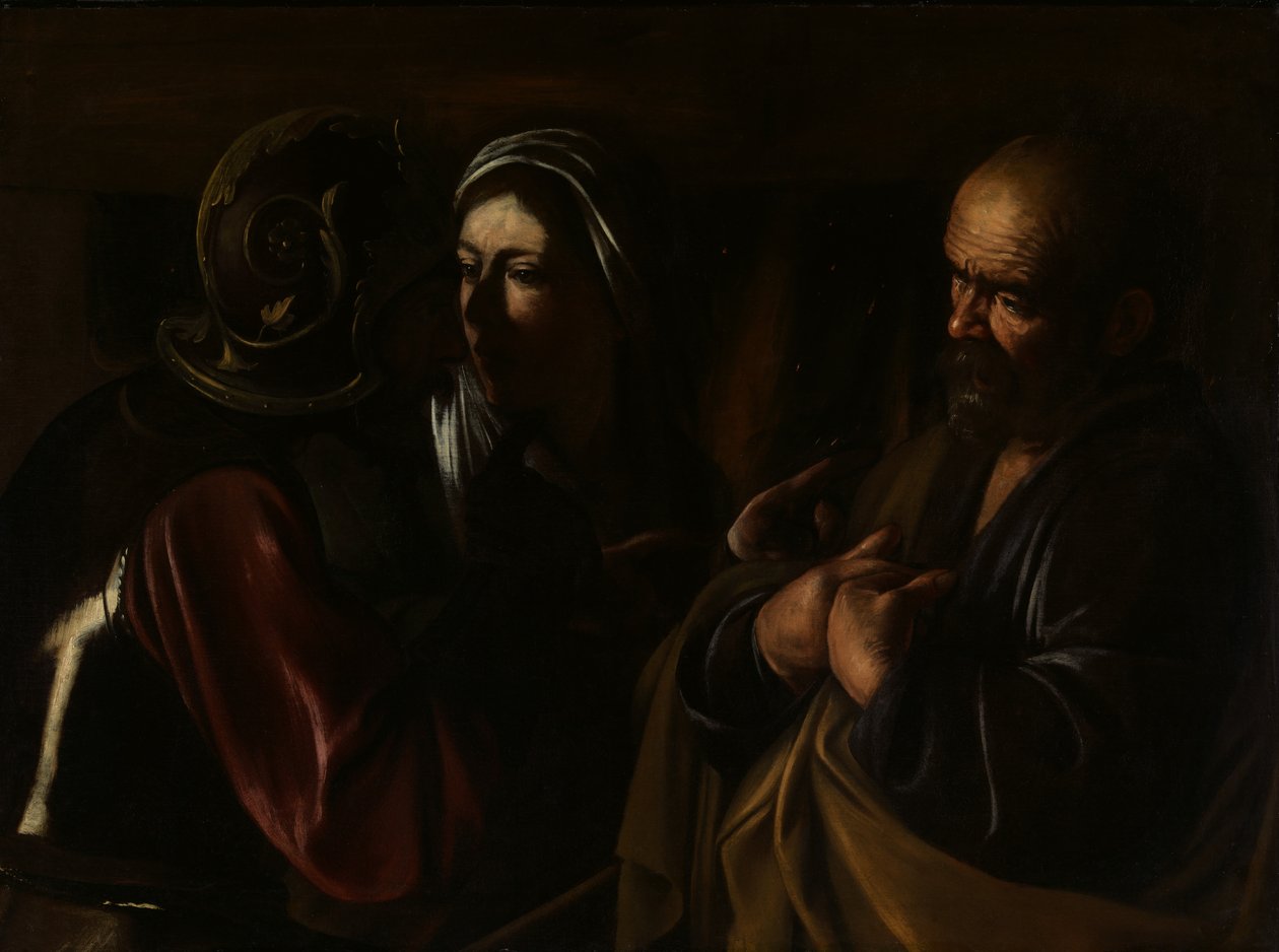 Szent Péter tagadása, 1610. alkotó: Michelangelo Merisi Caravaggio