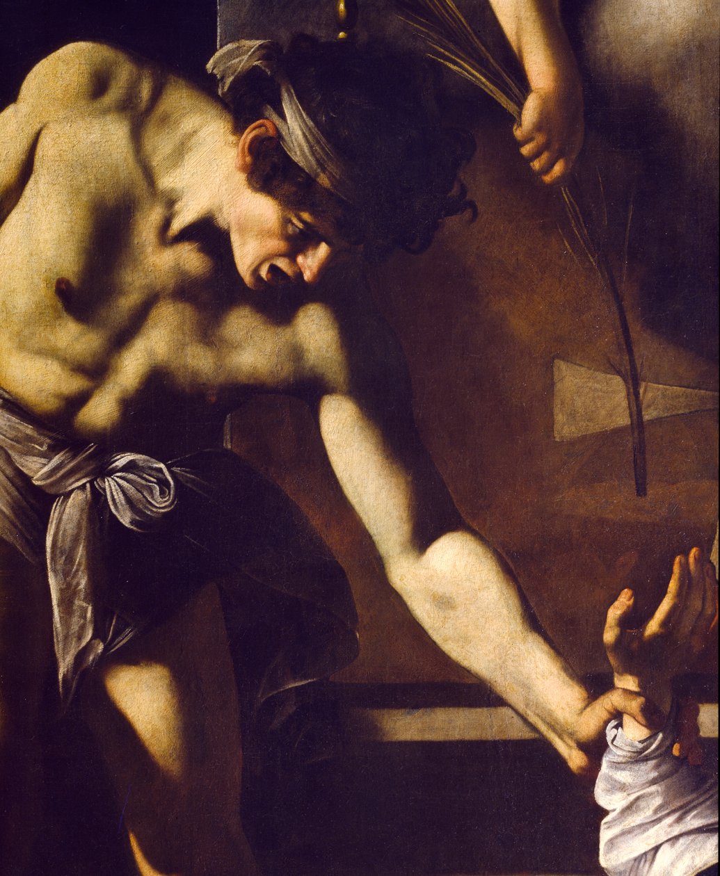 Szent Máté vértanúsága, részlet, 1599-1600 alkotó: Michelangelo Merisi Caravaggio