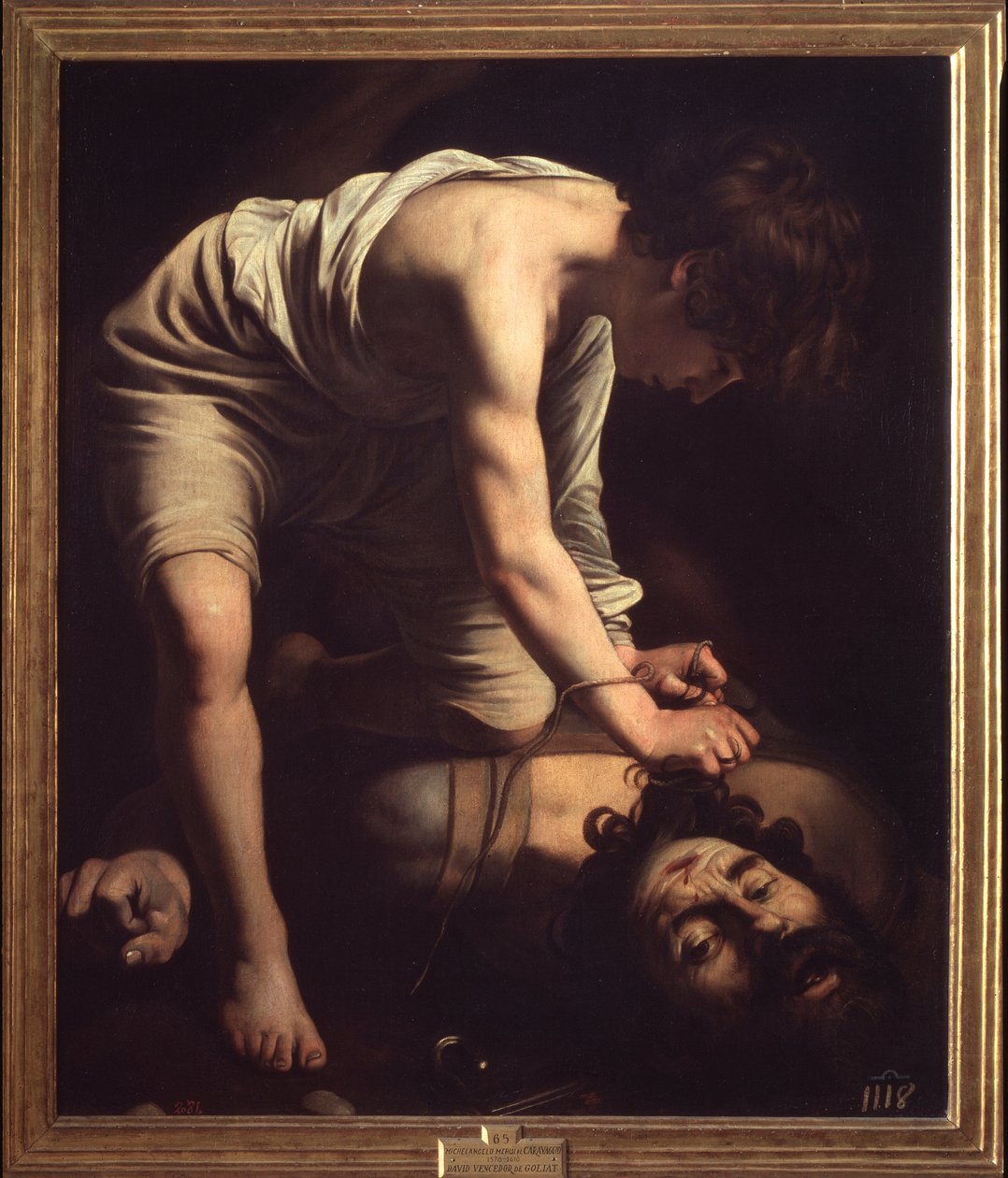 Michelangelo Merisi Dávid és Góliát festménye Le Caravaggio ou il Caravaggio alkotó: Michelangelo Merisi da Caravaggio