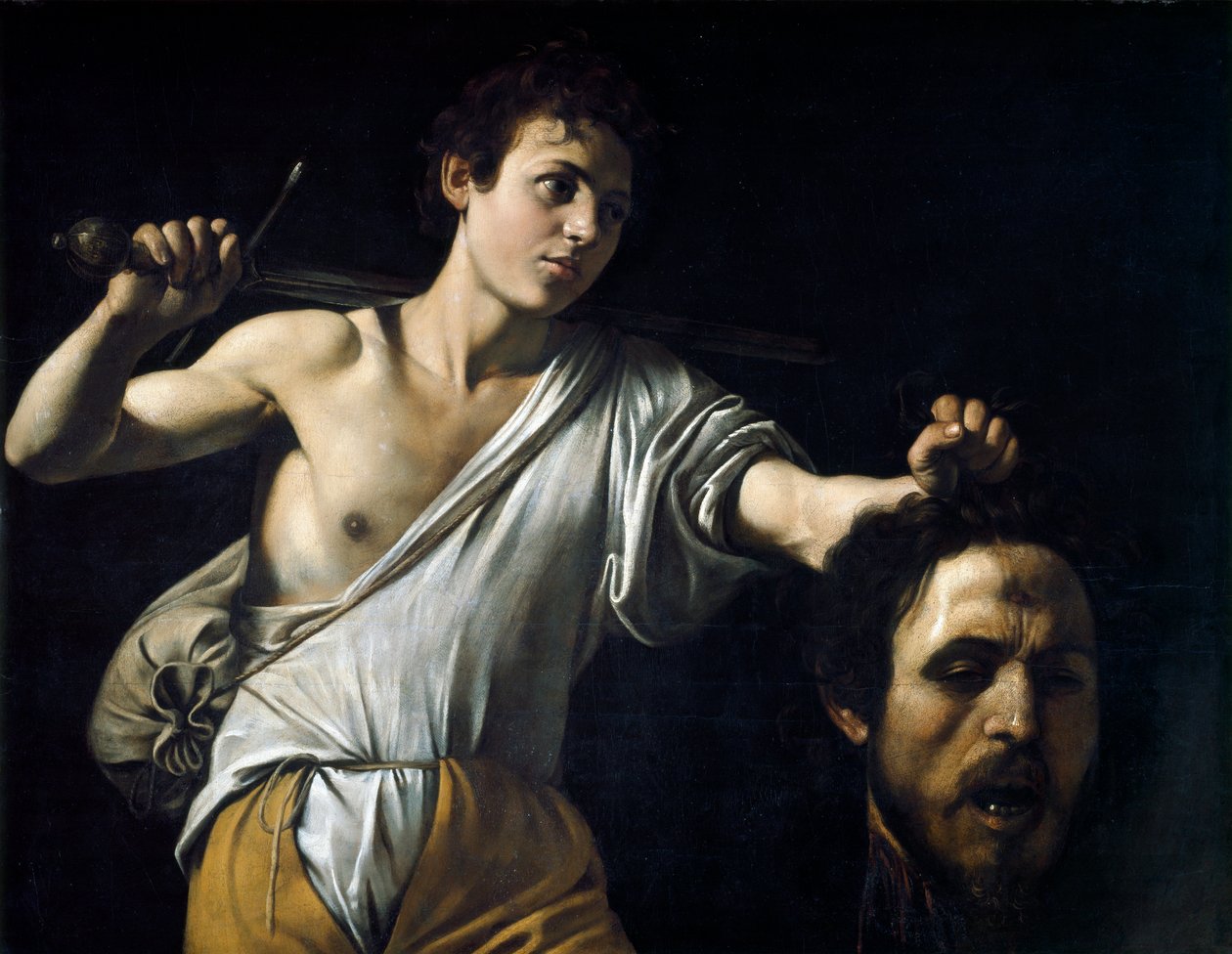 Dávid Góliát fejével, alkotó: Michelangelo Merisi da Caravaggio