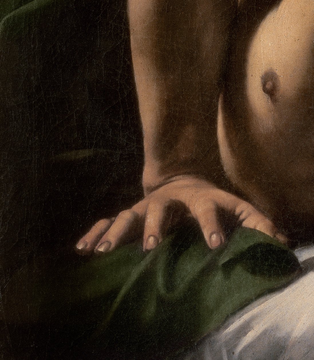 Részlet a tábornok kezéről Judith és Holofernestől, 1599 alkotó: Michelangelo Merisi da Caravaggio