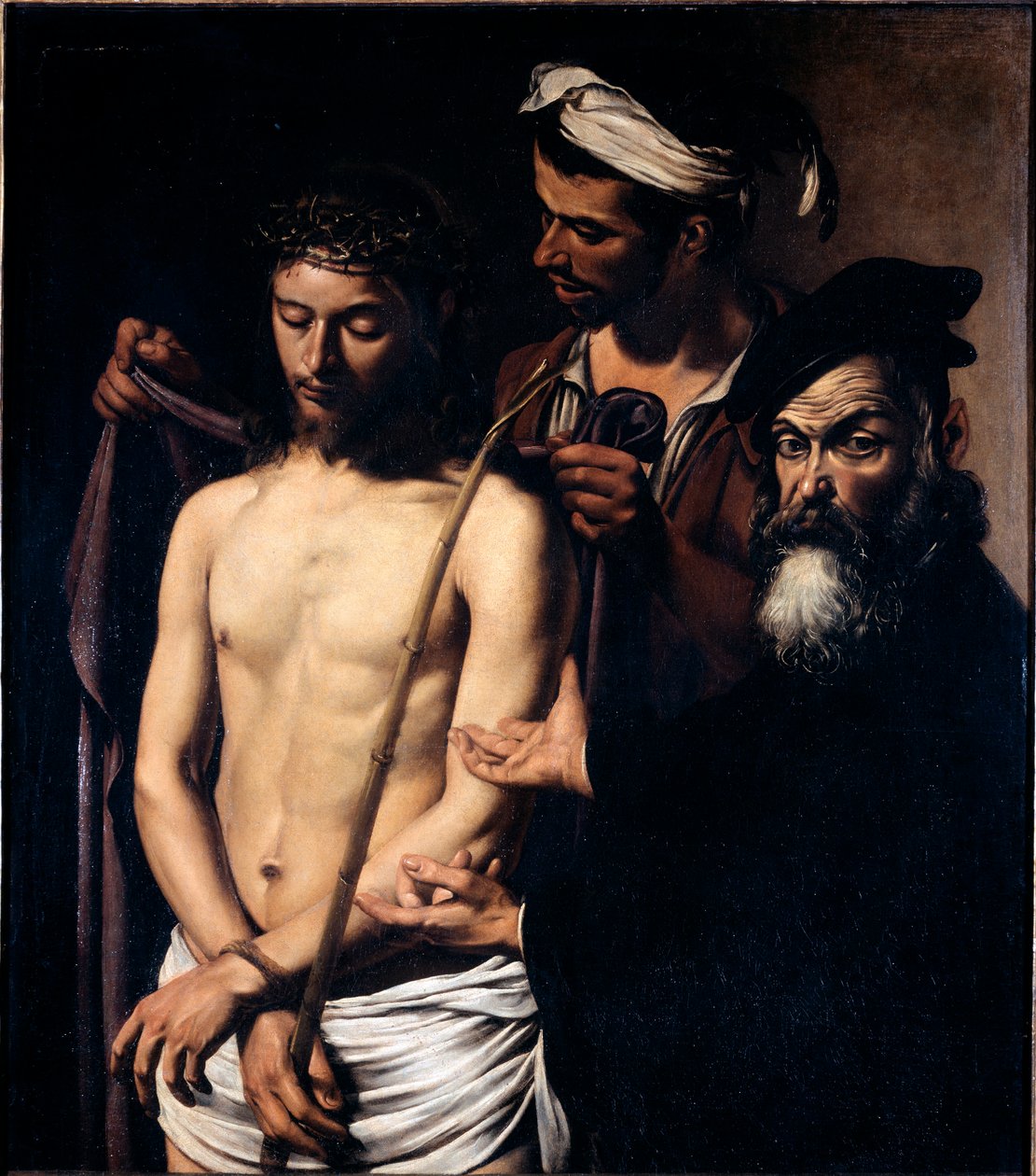 Ecce homo Michelangelo Merisi Caravaggioként ismert festménye (A karavály alkotó: Michelangelo Merisi da Caravaggio