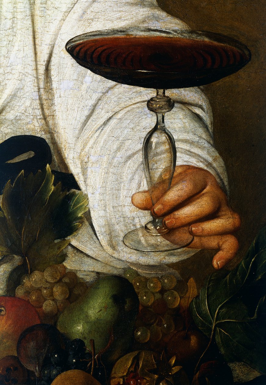 Pohár bor, Bacchus részlete alkotó: Michelangelo Merisi da Caravaggio