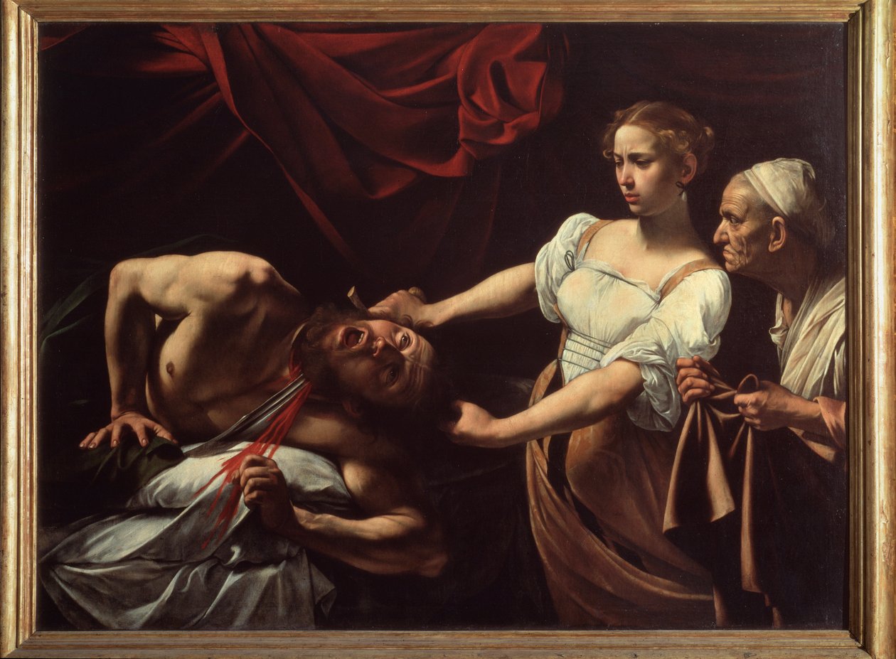 Judith Holofernes lefejezése (olaj, vászon alkotó: Michelangelo Merisi da Caravaggio