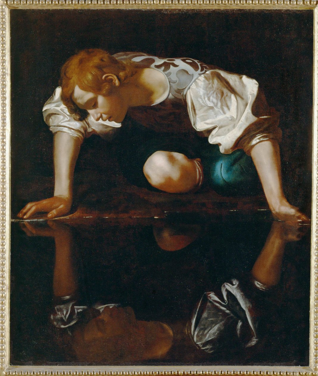 Narcissus (olaj, vászon) alkotó: Michelangelo Merisi da Caravaggio