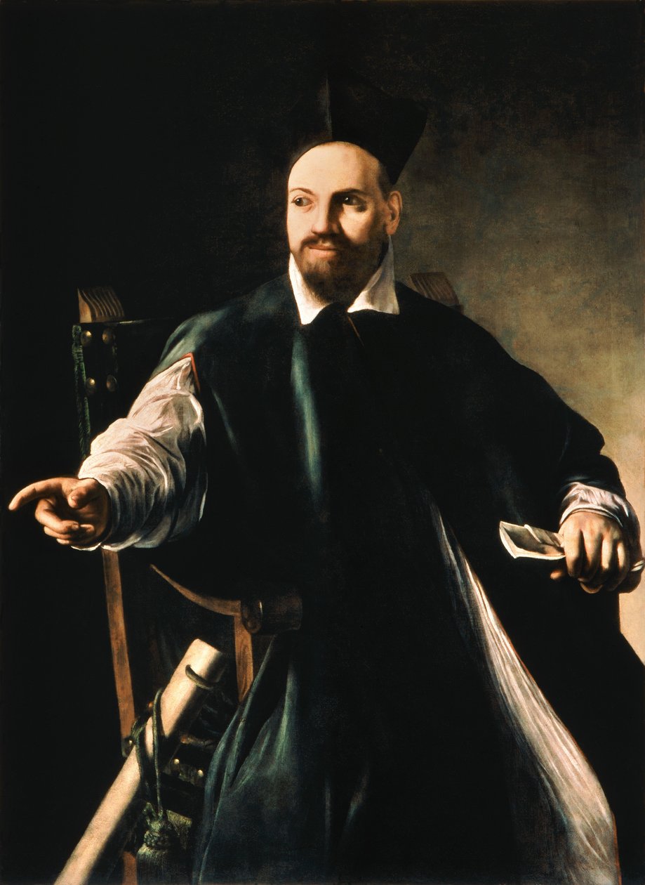 Maffeo Barberini későbbi pápa portréja alkotó: Michelangelo Merisi da Caravaggio