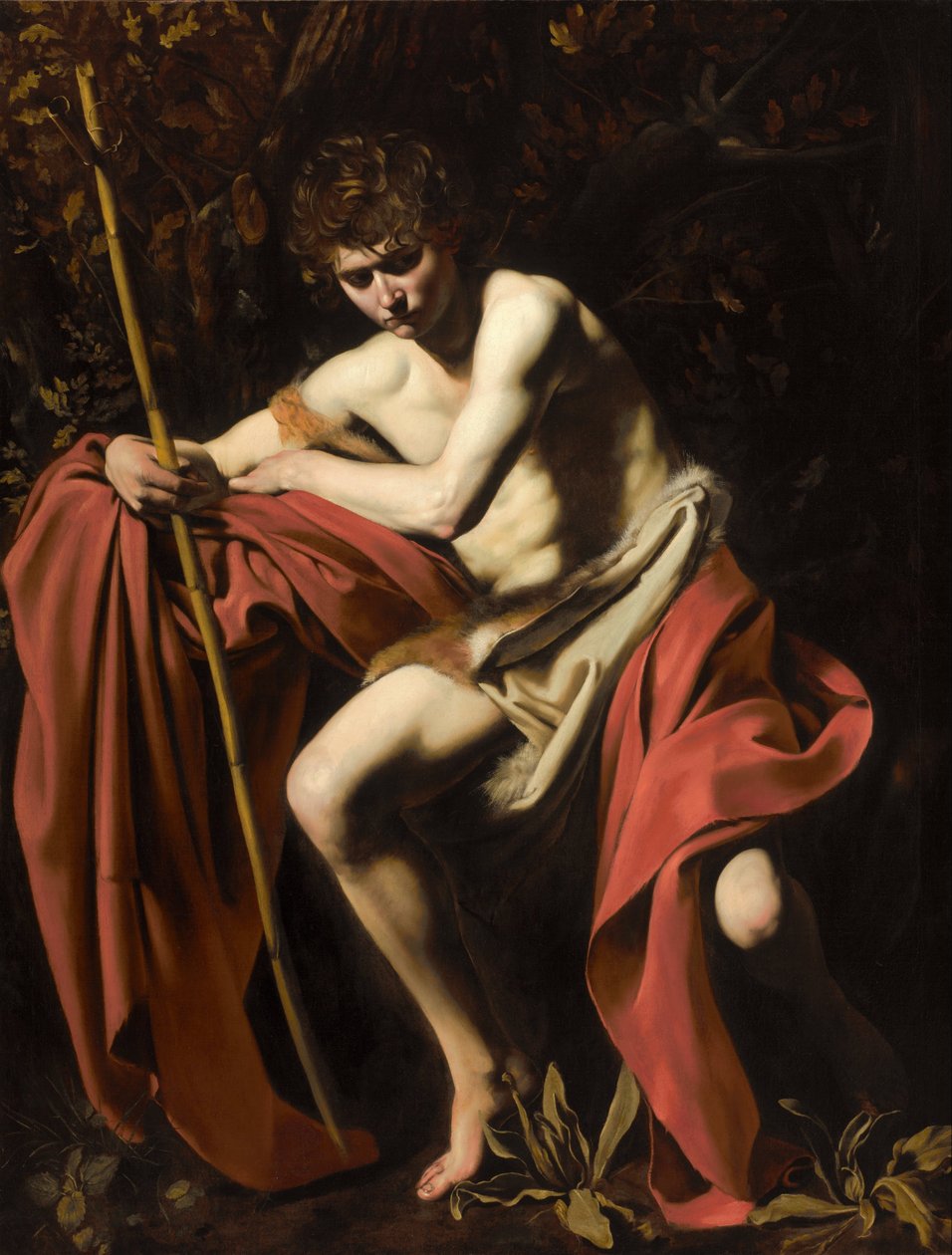 Keresztelő Szent János a pusztában alkotó: Michelangelo Merisi da Caravaggio