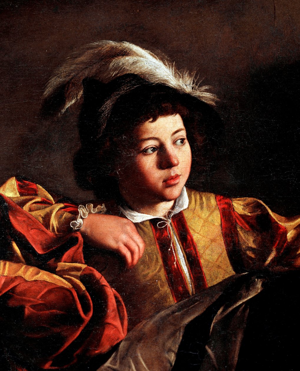Szent Máté elhívása, részlet (olaj, vászon alkotó: Michelangelo Merisi da Caravaggio