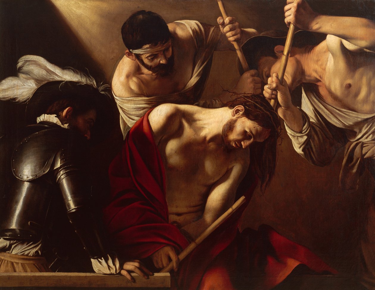 The Crowning with Thorns, 1603 körül (olaj, vászon) alkotó: Michelangelo Merisi da Caravaggio