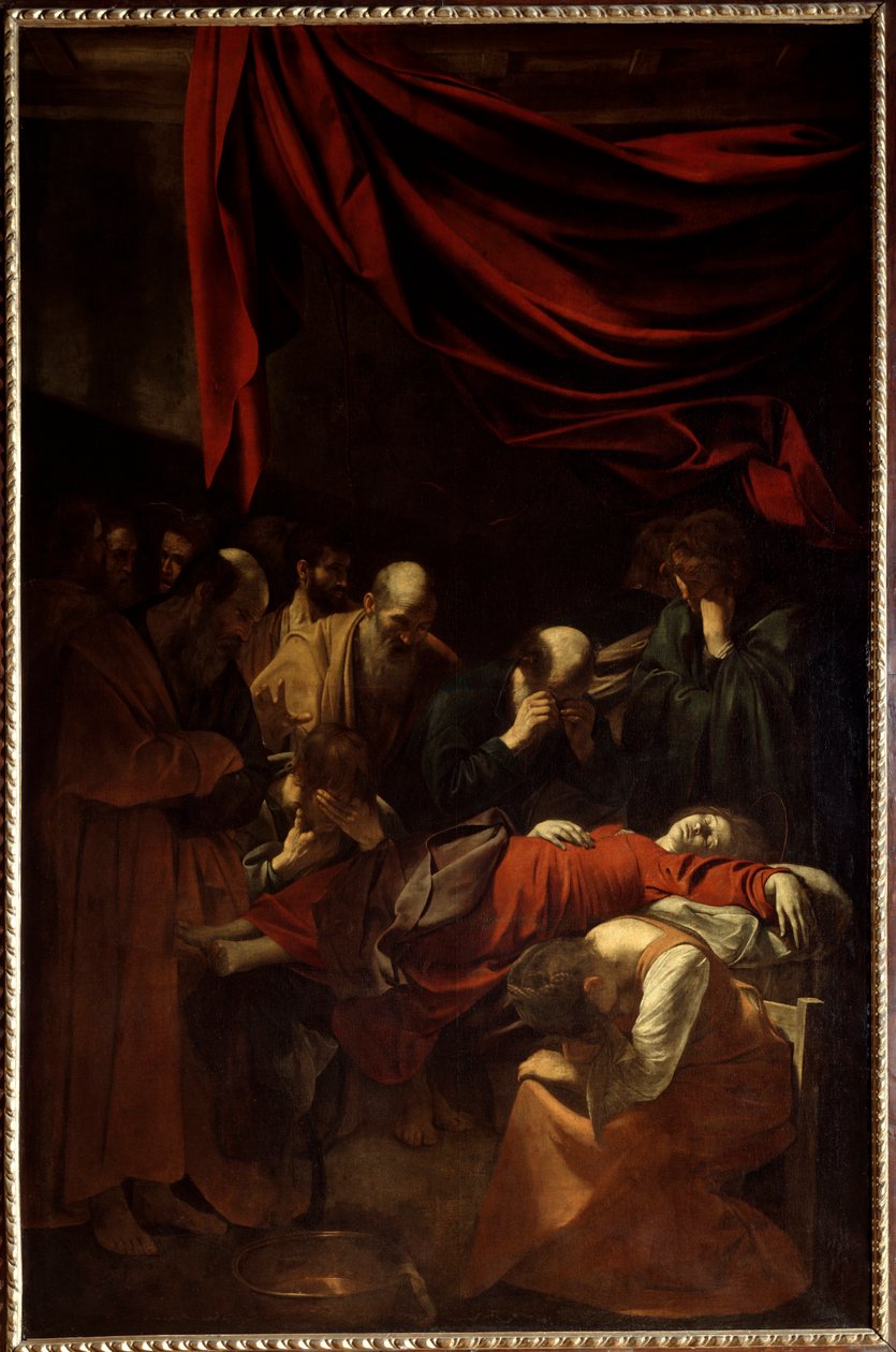 A Szűz halála, 1605 alkotó: Michelangelo Merisi da Caravaggio