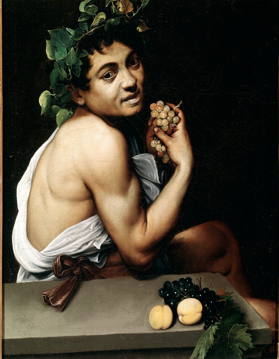 A fiatal Bacchus (Bacchino) beteg festménye Michelangelo Merisitől, Caravaggio néven (The Caravaggio) alkotó: Michelangelo Merisi da Caravaggio