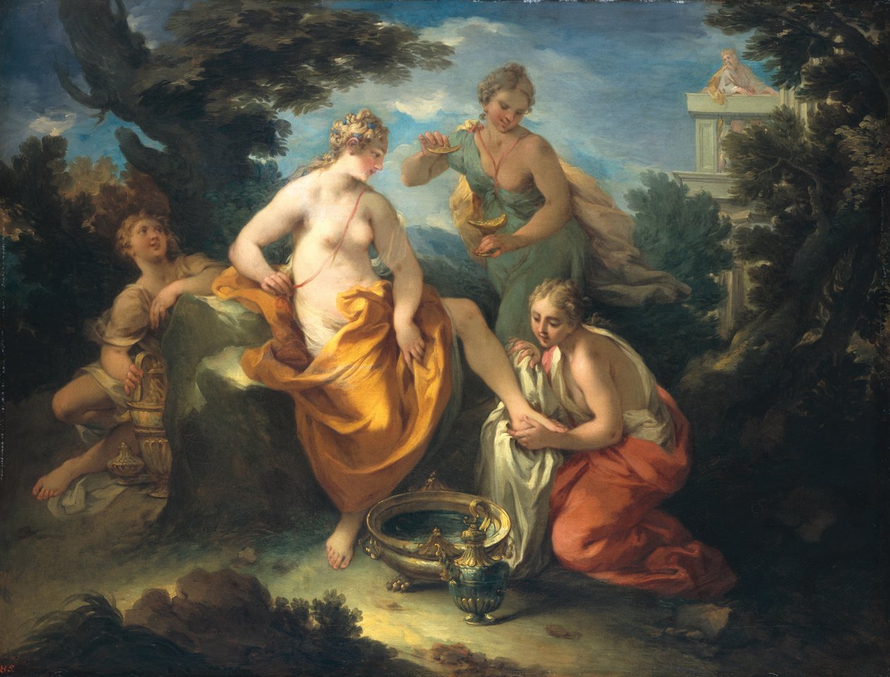 Batsaba fürdőzése, 1729 alkotó: Michele Rocca