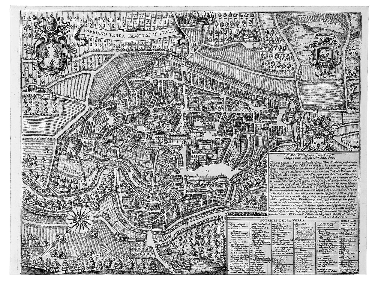 Fabriano Olaszország leghíresebb földje, 1630 alkotó: Michele Buti