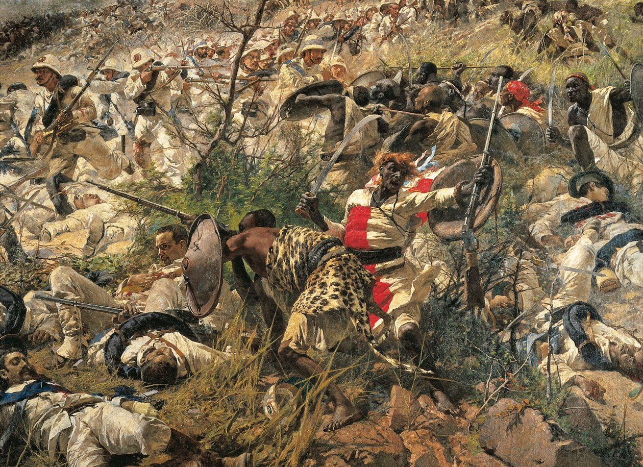 A dogali csata, Michele Cammarano, részlet alkotó: Michele Cammarano