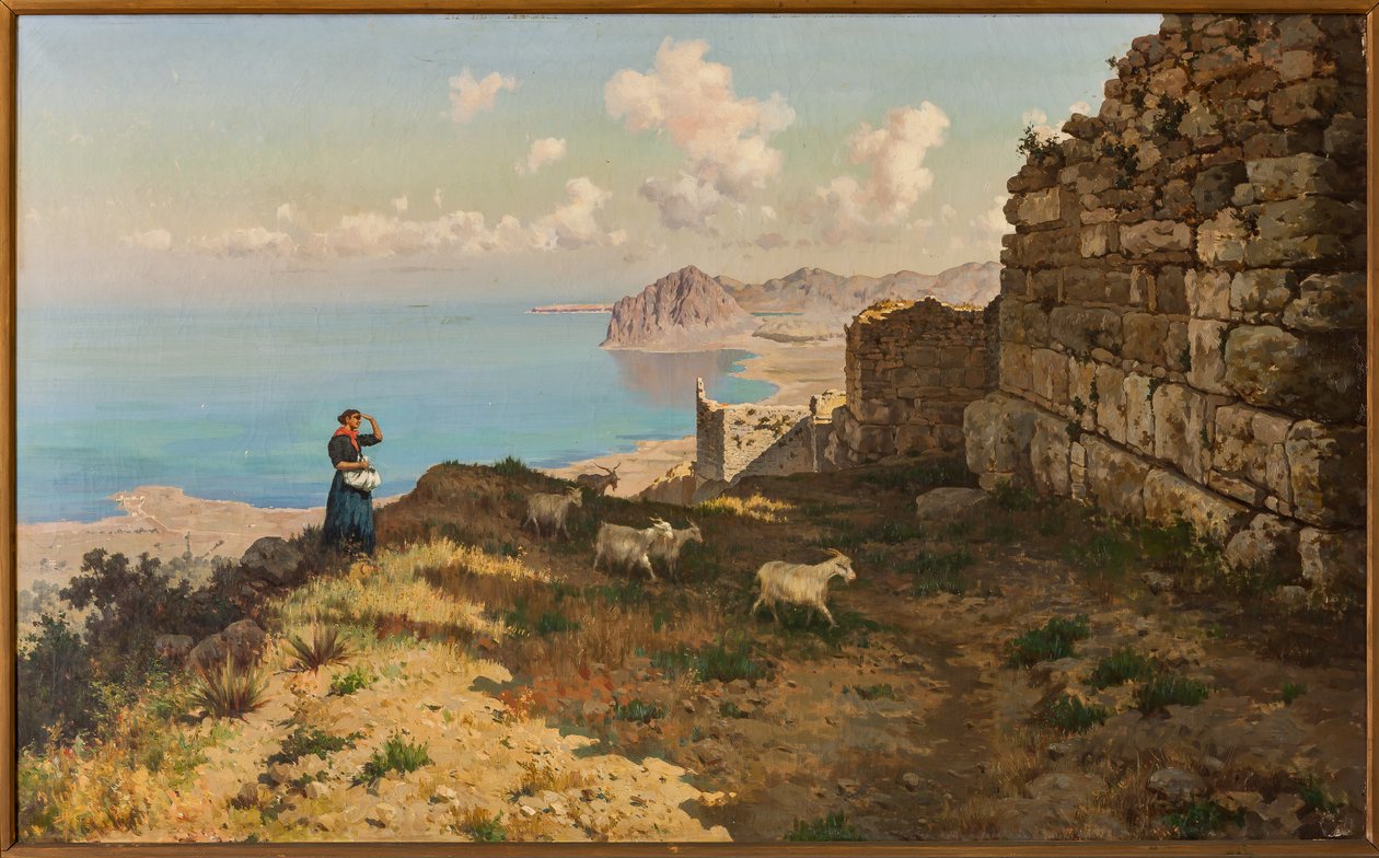 Az Erice-hegy ciklopszi falai alkotó: Michele Cortegiani