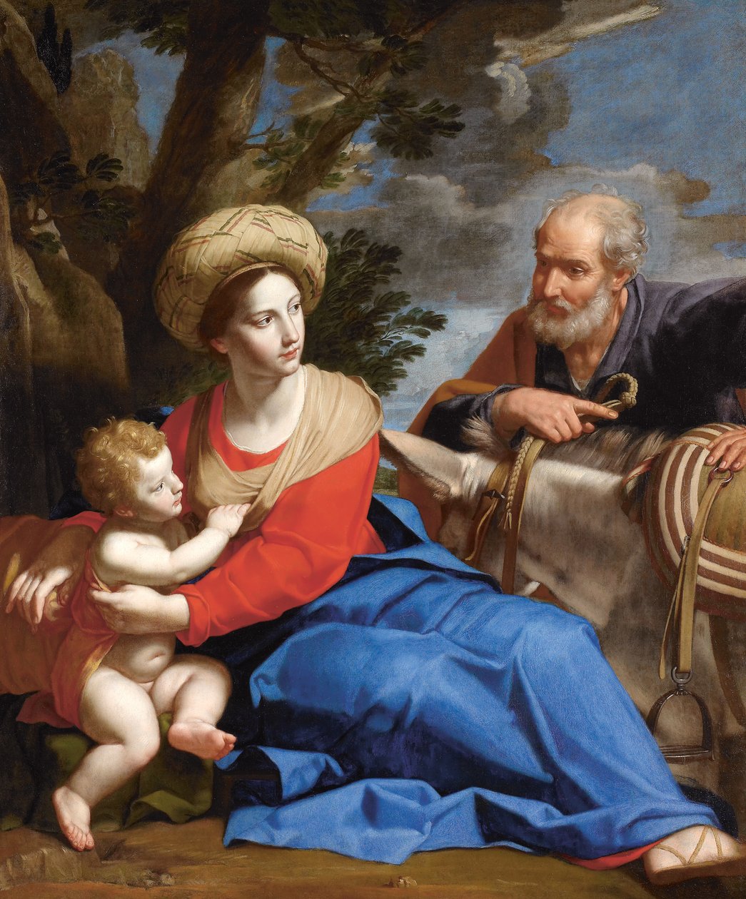 The Rest on the Flight to Egypt, c. 1640. alkotó: Michele Desubleo