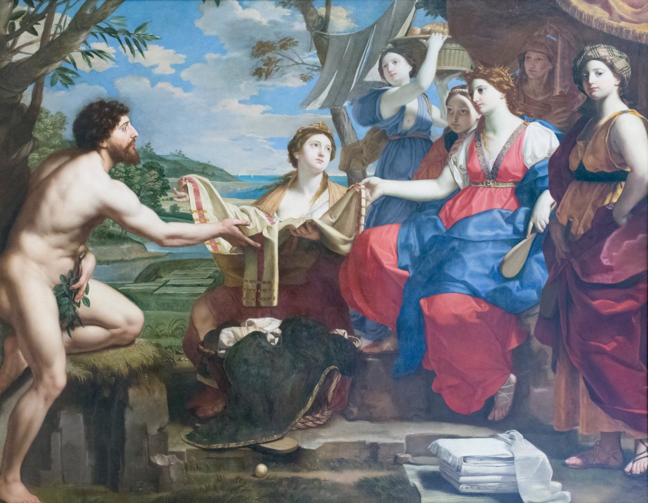 Ulysses és Nausicaa, 1654 után, Michele Desubleo (olaj, vászon) alkotó: Michele Desubleo