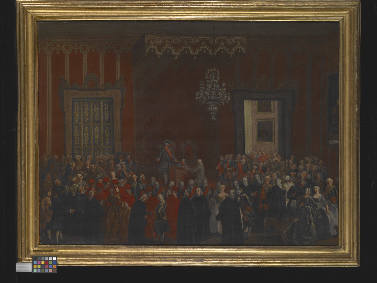 Polgári ünnepség IV Ferdinánd trónra lépésekor Nápolyban 1759-ben, 1780 körül (olaj, vászon) alkotó: Michele Foschini
