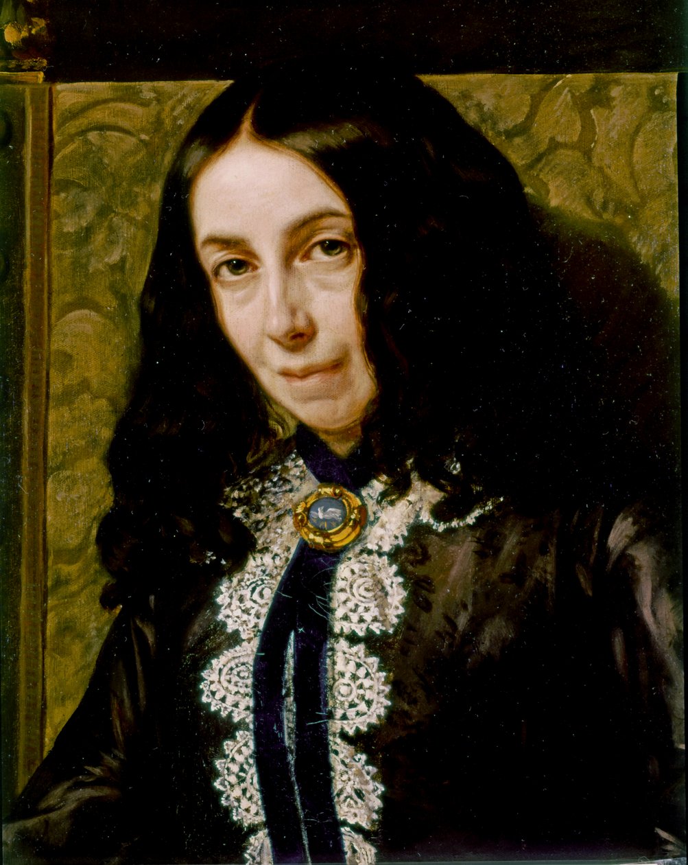 Elizabeth Barrett BROWNING, Portré részlet alkotó: Michele Gordigiani