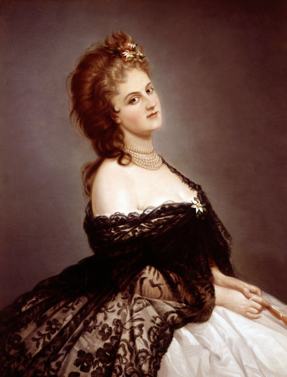 Virginia Oldoini, Castiglione grófnője, Pierre-Louis Pierson fotója után, 1862 alkotó: Michele Gordigiani