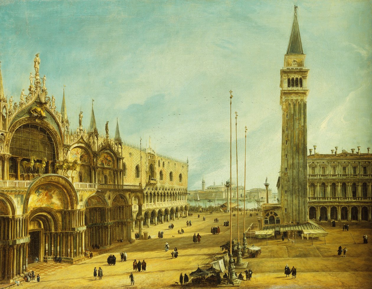 A Piazza San Marco, Velence, alkotó: Michele Marieschi