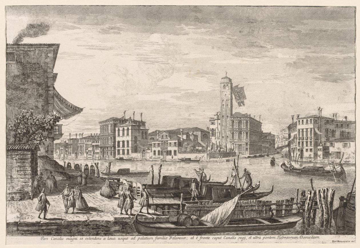 Kilátás Velencére: Cannaregio alkotó: Michele Marieschi