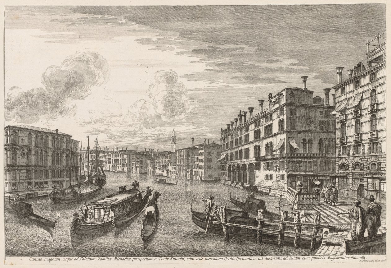Kilátás Velencére: Canal Grande alkotó: Michele Marieschi