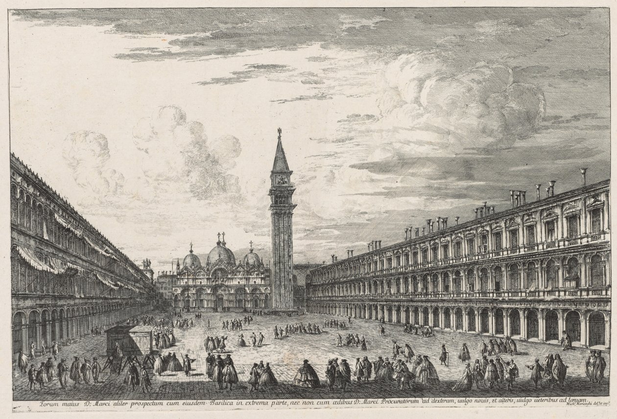 Kilátás Velencére: Piazza SAN. Marco alkotó: Michele Marieschi