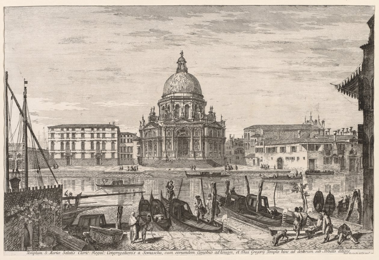 Velence látképe: S. M. Della Salute alkotó: Michele Marieschi