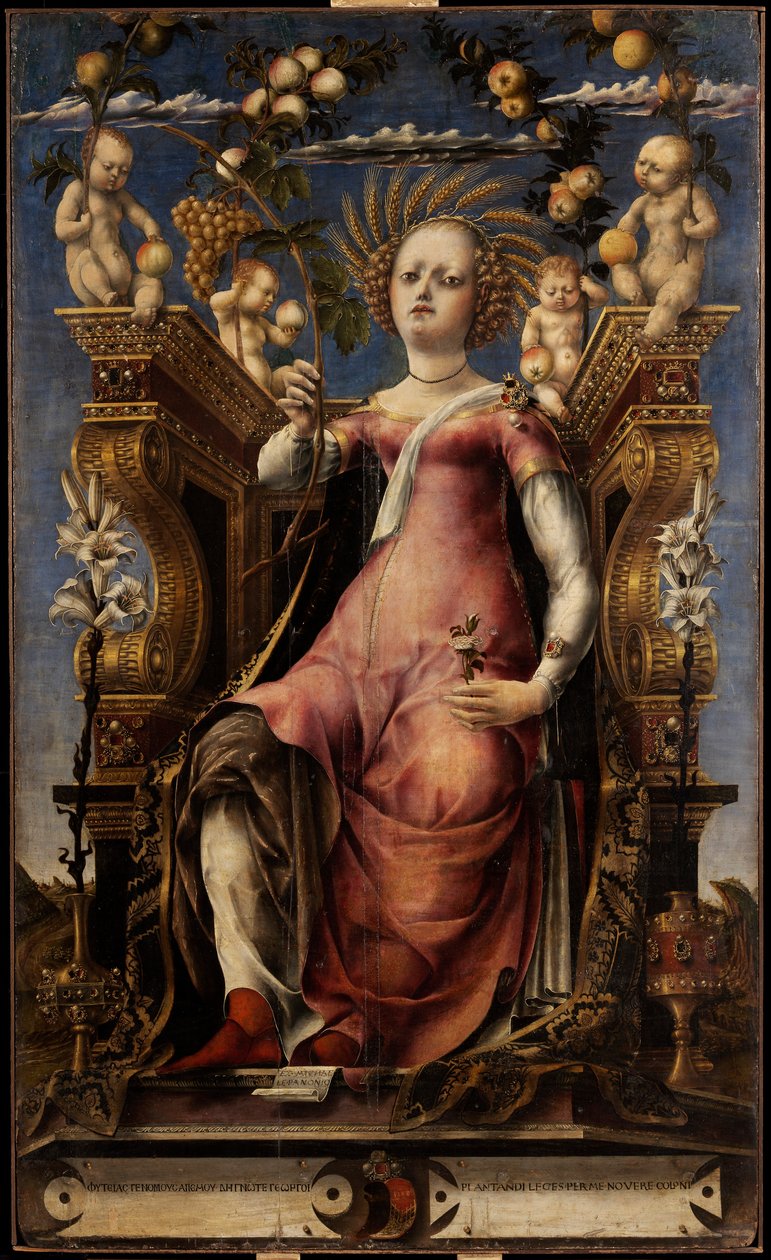 Thalia múzsa, 1457 körül. alkotó: Michele Pannonio