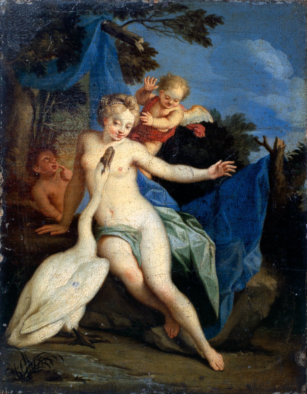 „Léda és a hattyú”, XVIII. század alkotó: Michele Rocca