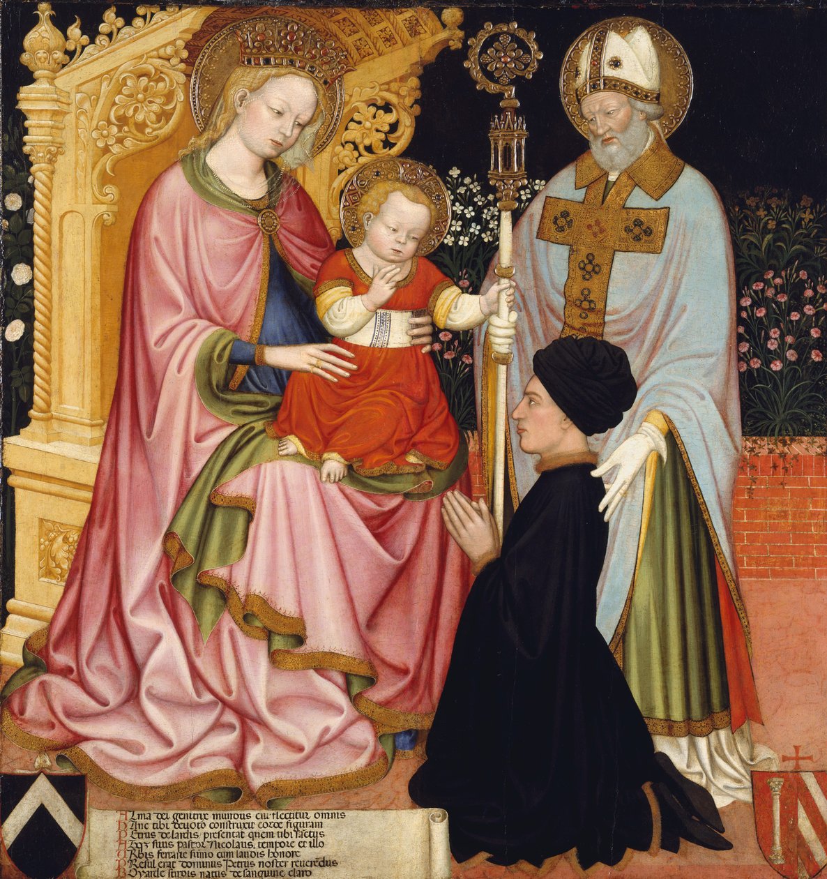 Madonna és gyermek az adományozóval, Pietro de