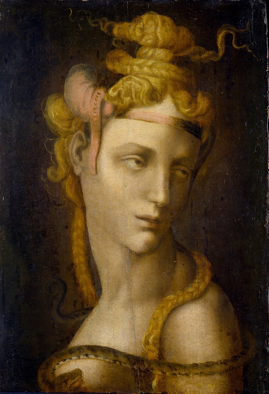 Kleopátra, Tosini, Michele, Circle of (1503-1577). Olaj, vászon, méret: 37x25,7,, Poldi Pezzoli Múzeum, Milánó alkotó: Michele di Ridolfo Tosini