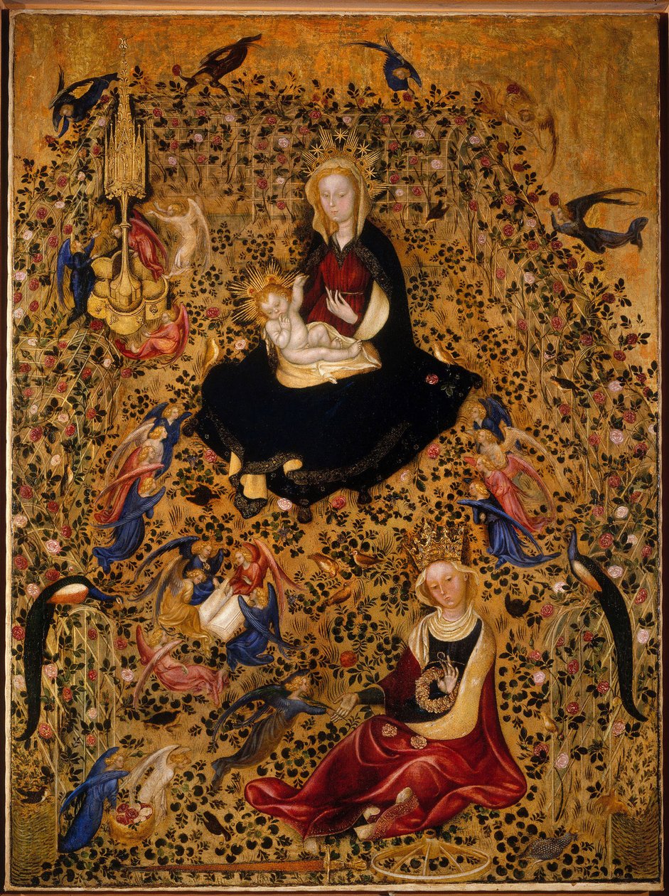 A Rózsakert Madonnája Madonna del Roseto, 1425 körül alkotó: Michelino da Besozzo