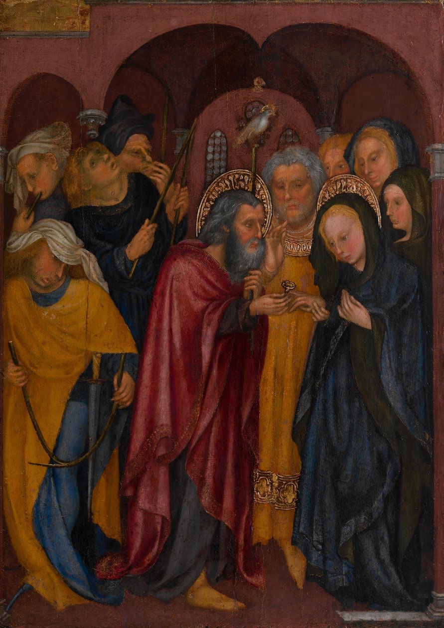 A Szűzanya házassága, kb. 1430. alkotó: Michelino da Besozzo