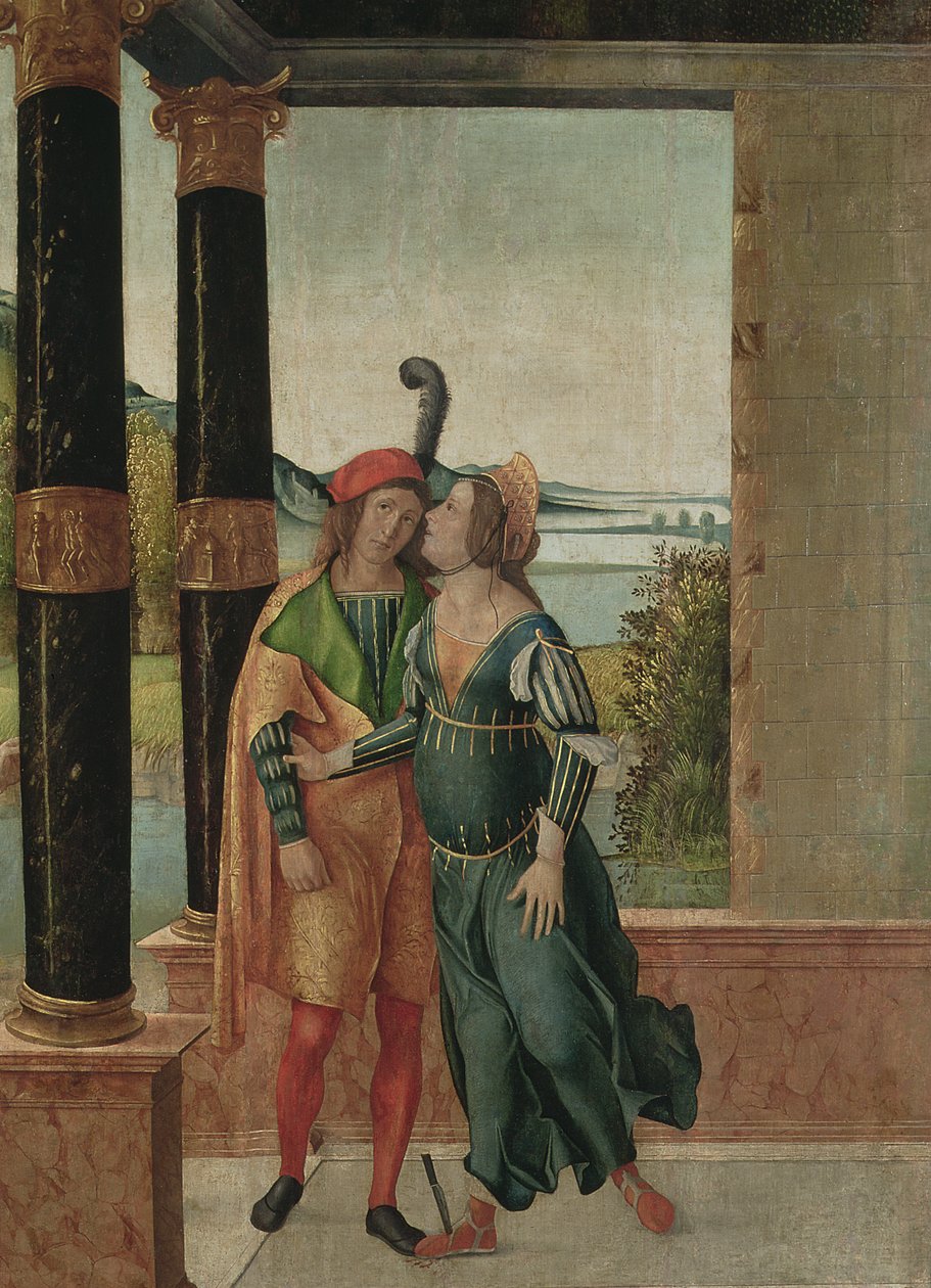 Brutus és Portia, 1500-50 körül alkotó: Michelle da Verona