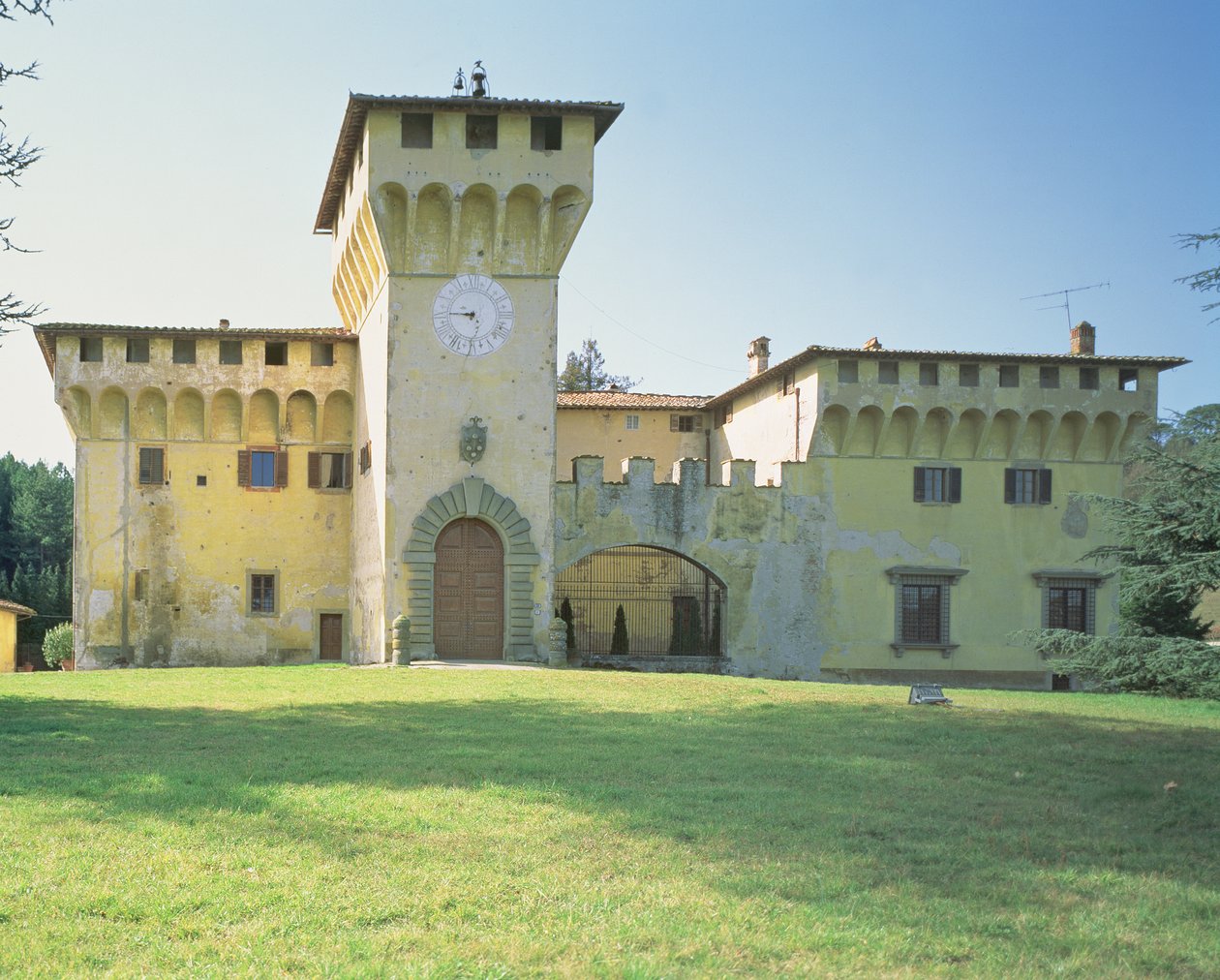 Villa Medicea Cafaggiolo, Cosimo Il Vecchio (1389-1464) számára tervezett (lásd még 60455) alkotó: Michelozzo di Bartolommeo