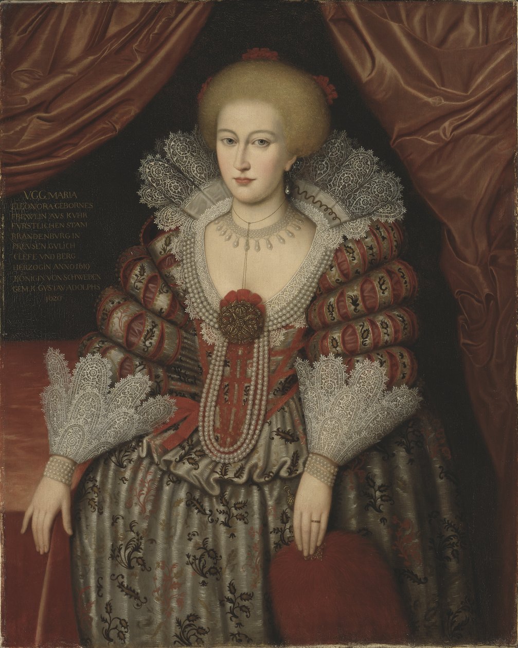 Mária Eleanor királynő, 1619 alkotó: Michiel Jansz. van after Mierevelt
