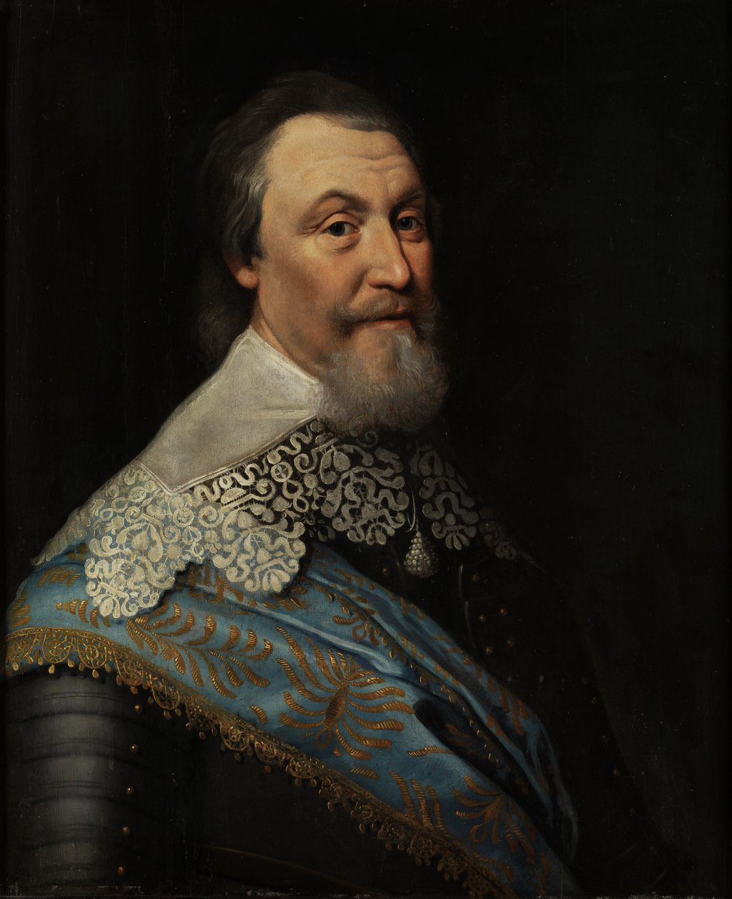 Christina svéd királynő portréja a svéd miniszterről és Axel Ochsenstierna Södermöre parancsnokáról (1586 - 1654) alkotó: Michiel Jansz van Mierevelt
